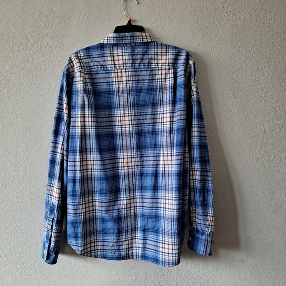 Blue Nautica Plaid Button Down Shirt - Picture 6 of 6